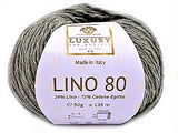 Filato Naturale in Lino e Cotone Egiziano, Confezione da 4 Gomitoli 8 Colori