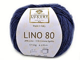 Filato Naturale in Lino e Cotone Egiziano, Confezione da 4 Gomitoli 8 Colori
