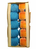 10 Gomitoli Filato di Cotone Egiziano Iran per Uncinetto n°5 in Confezione da 500gr 17 Colori