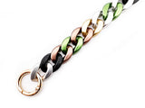 Catena in Resina Multicolor con Anelli Apribili in Metallo 50 cm 1 Pezzo