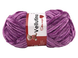 5 Gomitoli di Ciniglia Vellutino Tre Sfere Poliestere 250gr ideale per Amigurumi e Uncinetto