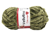 5 Gomitoli di Ciniglia Vellutino Tre Sfere Poliestere 250gr ideale per Amigurumi e Uncinetto