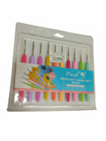 Set Uncinetti Ergonomici Metallo Manico Gomma misti da 0,5mm a 2,7mm