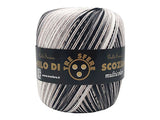 6 Gomitoli Filato di Cotone Filo di Scozia Multicolor, Uncinetto n°5, Confezione da 480gr, 12 Colori