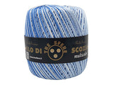 6 Gomitoli Filato di Cotone Filo di Scozia Multicolor, Uncinetto n°5, Confezione da 480gr, 12 Colori