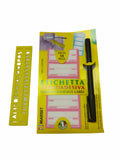 Etichette Termoadesive 100% Cotone Pennarello Indelebile e Normografo 15 Pezzi