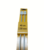 Coppia di Ferri da Maglia Pony Lunghezza 40cm 15 Misure