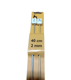 Coppia di Ferri da Maglia Pony Lunghezza 40cm 15 Misure