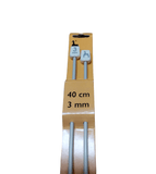 Coppia di Ferri da Maglia Pony Lunghezza 40cm 15 Misure