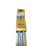 Coppia di Ferri da Maglia Pony Lunghezza 40cm 15 Misure