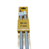 Coppia di Ferri da Maglia Pony Lunghezza 40cm 15 Misure