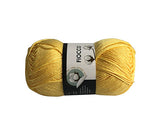 5 gomitoli Filato di Cotone Fiocco Naturale 100% TreSfere in Confezione da 250gr.