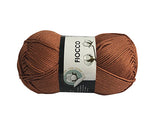 5 gomitoli Filato di Cotone Fiocco Naturale 100% TreSfere in Confezione da 250gr.