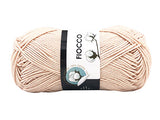 5 gomitoli Filato di Cotone Fiocco Naturale 100% TreSfere in Confezione da 250gr.