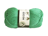 5 gomitoli Filato di Cotone Fiocco Naturale 100% TreSfere in Confezione da 250gr.