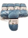 5 gomitoli Filato di Cotone Fiocco Naturale 100% TreSfere in Confezione da 250gr.