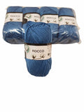 5 gomitoli Filato di Cotone Fiocco Naturale 100% TreSfere in Confezione da 250gr.