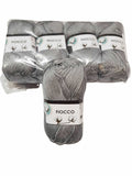 5 gomitoli Filato di Cotone Fiocco Naturale 100% TreSfere in Confezione da 250gr.