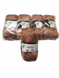 5 gomitoli Filato di Cotone Fiocco Naturale 100% TreSfere in Confezione da 250gr.