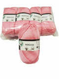 5 gomitoli Filato di Cotone Fiocco Naturale 100% TreSfere in Confezione da 250gr.