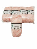 5 gomitoli Filato di Cotone Fiocco Naturale 100% TreSfere in Confezione da 250gr.