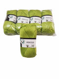 5 gomitoli Filato di Cotone Fiocco Naturale 100% TreSfere in Confezione da 250gr.