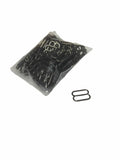 Ganci per Corsetteria Passanti Reggiseno in Metallo Chiusi per Regolare 6 Misure 3 Colori