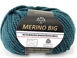 Confezione di Lana Merino Big Tre Sfere 100% Naturale, 500 Grammi, 5 Gomitoli, 25 Colori