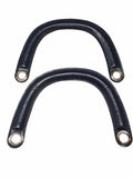 Coppia di Manici in similpelle per Borsa a Mezzaluna Tre Sfere 7 colori Larghezza 15cm