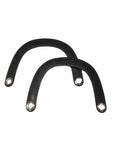Coppia di Manici in similpelle per Borsa a Mezzaluna Tre Sfere 7 colori Larghezza 15cm