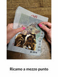 Stafil il kit Ricamo Mezzo Punto Consente di Realizzare un Quadro da Ricamare anche a Punto Croce, Stampa, Ago, Filati in Cotone Lanato e Istruzioni