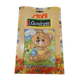 Stafil il kit Ricamo Mezzo Punto Consente di Realizzare un Quadro da Ricamare anche a Punto Croce, Stampa, Ago, Filati in Cotone Lanato e Istruzioni