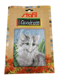 Stafil il kit Ricamo Mezzo Punto Consente di Realizzare un Quadro da Ricamare anche a Punto Croce, Stampa, Ago, Filati in Cotone Lanato e Istruzioni