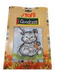 Stafil il kit Ricamo Mezzo Punto Consente di Realizzare un Quadro da Ricamare anche a Punto Croce, Stampa, Ago, Filati in Cotone Lanato e Istruzioni
