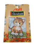 Stafil il kit Ricamo Mezzo Punto Consente di Realizzare un Quadro da Ricamare anche a Punto Croce, Stampa, Ago, Filati in Cotone Lanato e Istruzioni