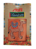 Stafil il kit Ricamo Mezzo Punto Consente di Realizzare un Quadro da Ricamare anche a Punto Croce, Stampa, Ago, Filati in Cotone Lanato e Istruzioni