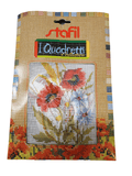 Stafil il kit Ricamo Mezzo Punto Consente di Realizzare un Quadro da Ricamare anche a Punto Croce, Stampa, Ago, Filati in Cotone Lanato e Istruzioni