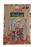 Stafil il kit Ricamo Mezzo Punto Consente di Realizzare un Quadro da Ricamare anche a Punto Croce, Stampa, Ago, Filati in Cotone Lanato e Istruzioni