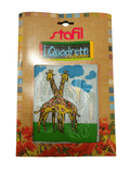 Stafil il kit Ricamo Mezzo Punto Consente di Realizzare un Quadro da Ricamare anche a Punto Croce, Stampa, Ago, Filati in Cotone Lanato e Istruzioni