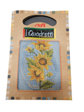 Stafil il kit Ricamo Mezzo Punto Consente di Realizzare un Quadro da Ricamare anche a Punto Croce, Stampa, Ago, Filati in Cotone Lanato e Istruzioni