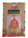 Stafil il kit Ricamo Mezzo Punto Consente di Realizzare un Quadro da Ricamare anche a Punto Croce, Stampa, Ago, Filati in Cotone Lanato e Istruzioni