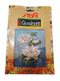 Stafil il kit Ricamo Mezzo Punto Consente di Realizzare un Quadro da Ricamare anche a Punto Croce, Stampa, Ago, Filati in Cotone Lanato e Istruzioni