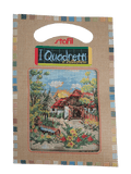 Stafil il kit Ricamo Mezzo Punto Consente di Realizzare un Quadro da Ricamare anche a Punto Croce, Stampa, Ago, Filati in Cotone Lanato e Istruzioni