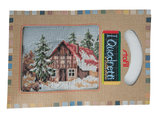 Stafil il kit Ricamo Mezzo Punto Consente di Realizzare un Quadro da Ricamare anche a Punto Croce, Stampa, Ago, Filati in Cotone Lanato e Istruzioni