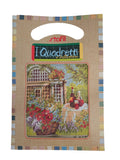 Stafil il kit Ricamo Mezzo Punto Consente di Realizzare un Quadro da Ricamare anche a Punto Croce, Stampa, Ago, Filati in Cotone Lanato e Istruzioni