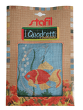 Stafil il kit Ricamo Mezzo Punto Consente di Realizzare un Quadro da Ricamare anche a Punto Croce, Stampa, Ago, Filati in Cotone Lanato e Istruzioni