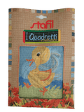 Stafil il kit Ricamo Mezzo Punto Consente di Realizzare un Quadro da Ricamare anche a Punto Croce, Stampa, Ago, Filati in Cotone Lanato e Istruzioni