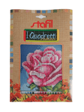 Stafil il kit Ricamo Mezzo Punto Consente di Realizzare un Quadro da Ricamare anche a Punto Croce, Stampa, Ago, Filati in Cotone Lanato e Istruzioni