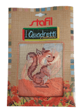 Stafil il kit Ricamo Mezzo Punto Consente di Realizzare un Quadro da Ricamare anche a Punto Croce, Stampa, Ago, Filati in Cotone Lanato e Istruzioni