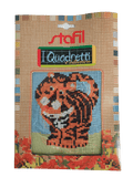 Stafil il kit Ricamo Mezzo Punto Consente di Realizzare un Quadro da Ricamare anche a Punto Croce, Stampa, Ago, Filati in Cotone Lanato e Istruzioni